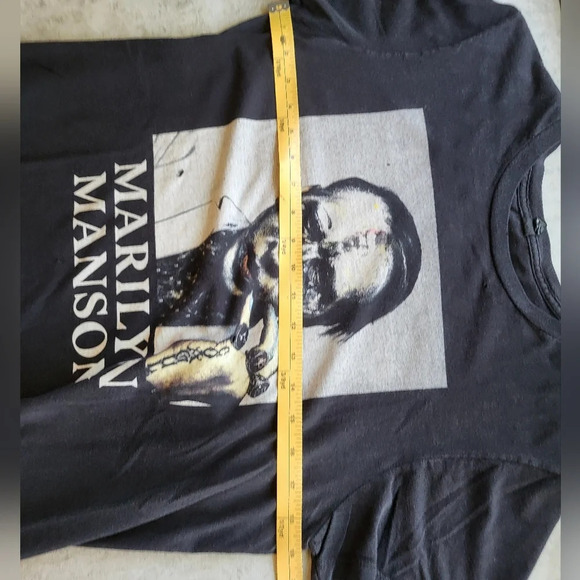 Marilyn Manson Rare Distressed Destroyed Grunge Tour Tee Shirt Gothic - Picture 10 of 13